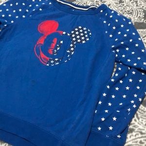 USA Mickey Mouse Long Sleeve Tee